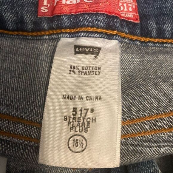 LEVIS Jeans For Girls 517 Stretch Flare Plus Size 16.5 ( Juniors) Blue‎ - Picture 10 of 11
